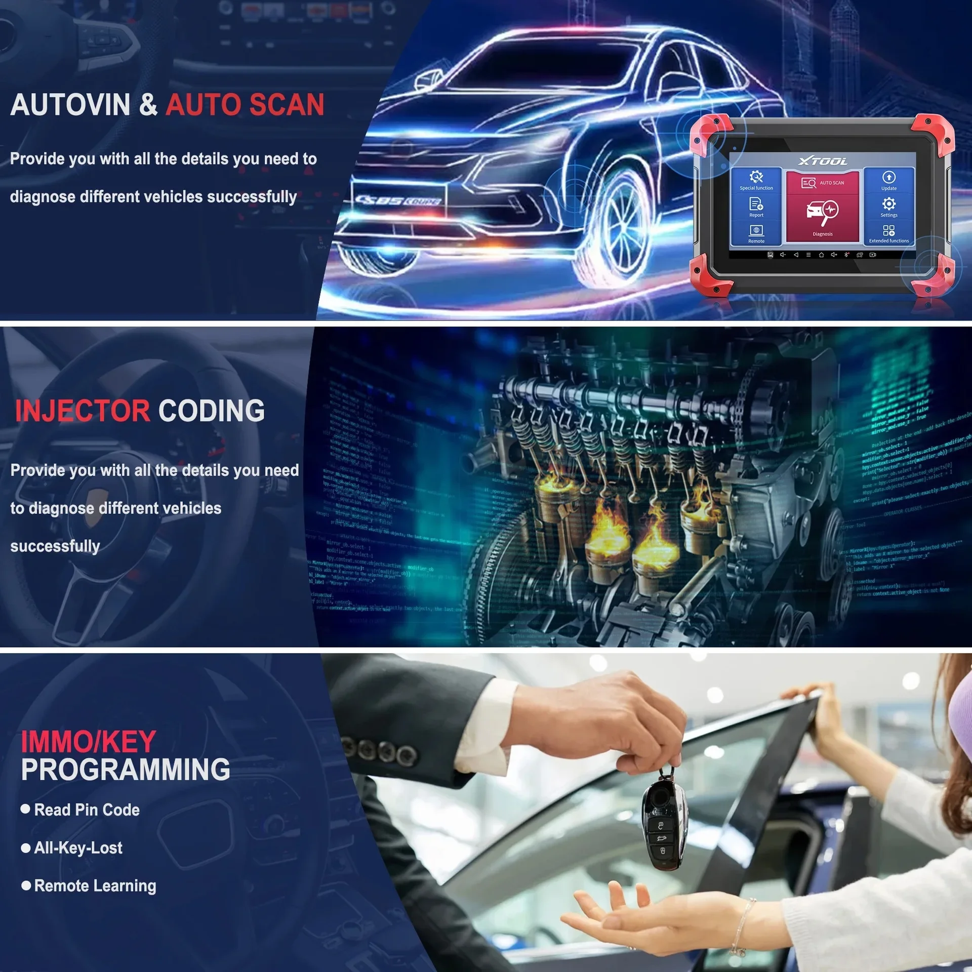 XTOOL D7 Obd2 الماسح الضوئي أداة تشخيص السيارات اختبار نشط ثنائي الاتجاه مع ترميز وحدة التحكم الإلكترونية جميع تشخيص النظام برمجة المفاتيح #6