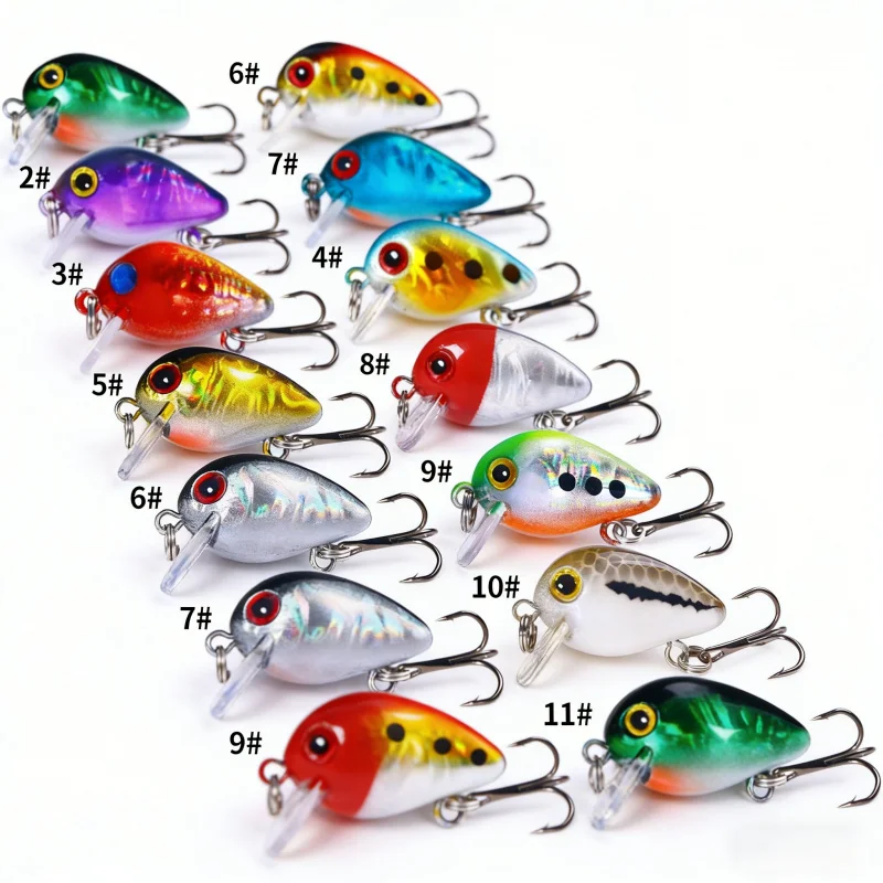 

Набор микро-приманок для рыбалки: бионические мини-приманки-камни, 1.5г, 3см, 10 шт. в упаковке, жесткие приманки