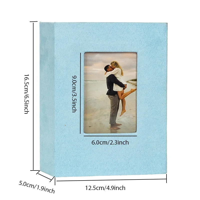 Velvet window photo album holds 100 4×6