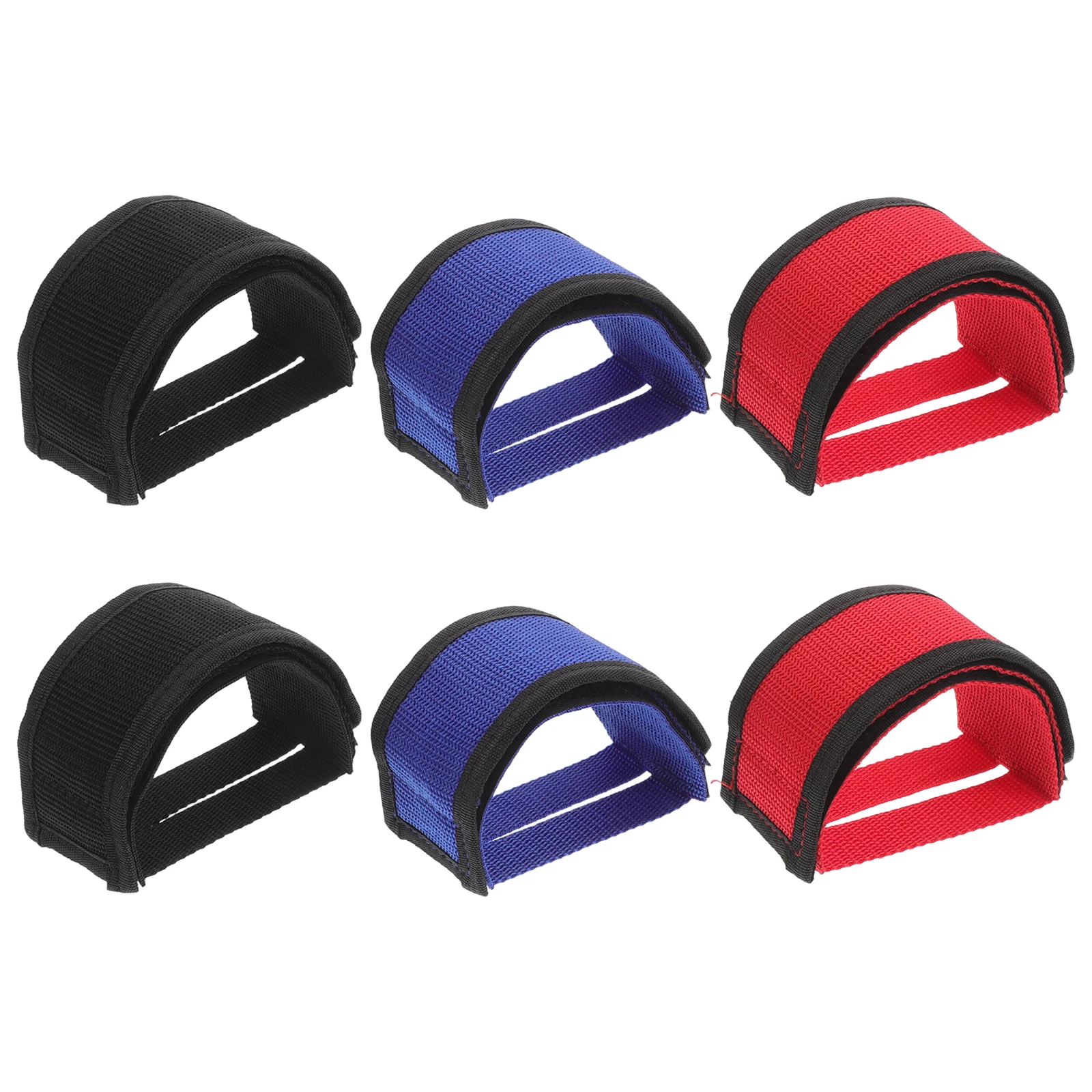 

6pcs Bicycle Pedal Straps Lightweight Adjustable Cycling Footrest Bands Universal Bike Compatible Fitness Accessories