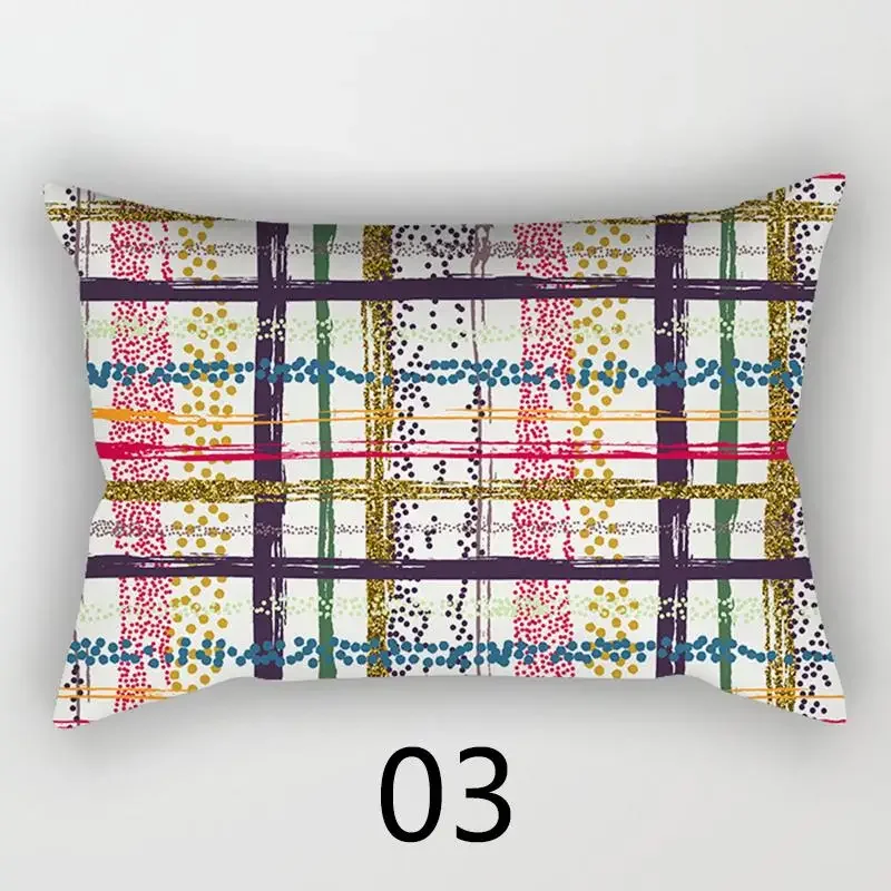 Almohada de cintura de decoración Popular para el hogar, funda de almohada, suministros de sofá, Serie de impresión