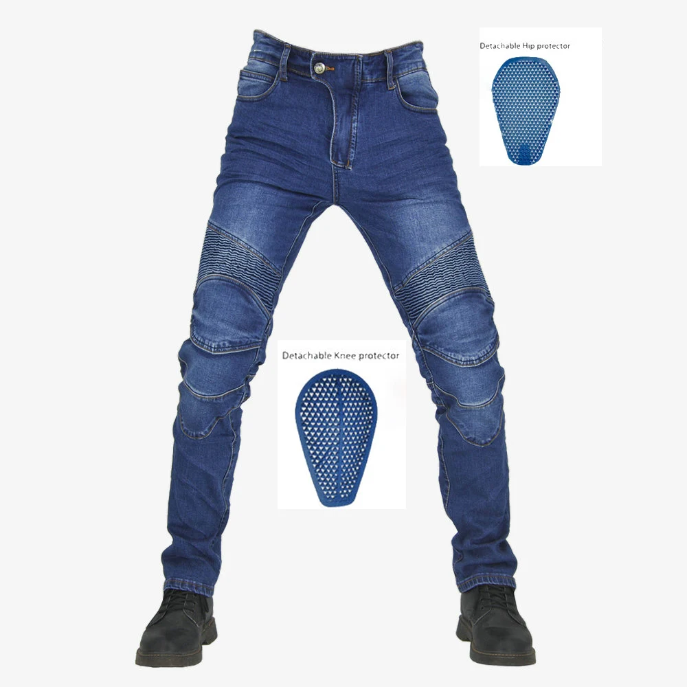 Men Jeans Moto pants Classic Motorcycle Pants Men Moto Jeans Protective Gear Riding Touring Motorbike Trousers Motocross Pants