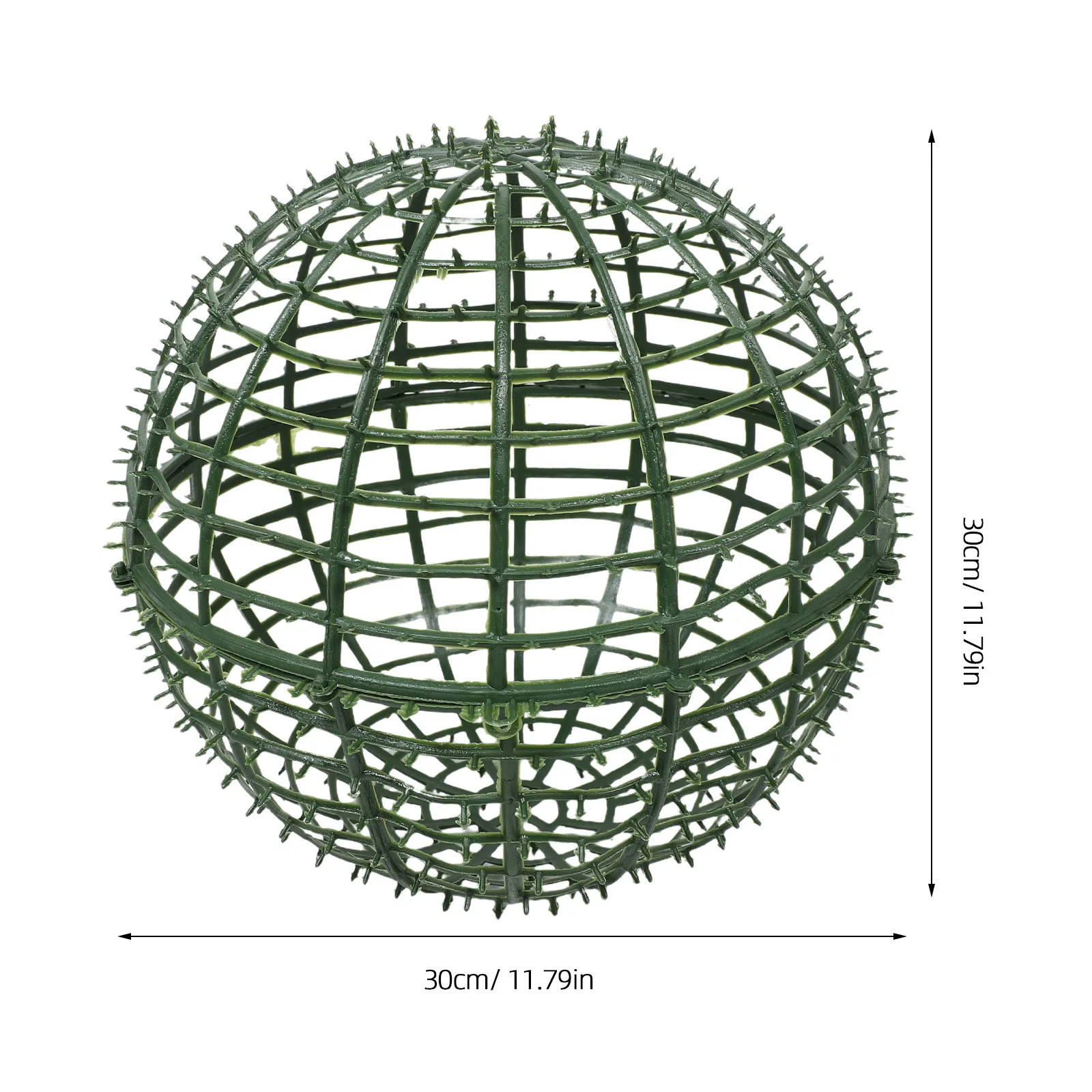 6Pcs Topiary Ball Cage Garden Frame Plastic Plant Support Rack for Outdoor Flower Arrangement Balcony Patio Artificial Green