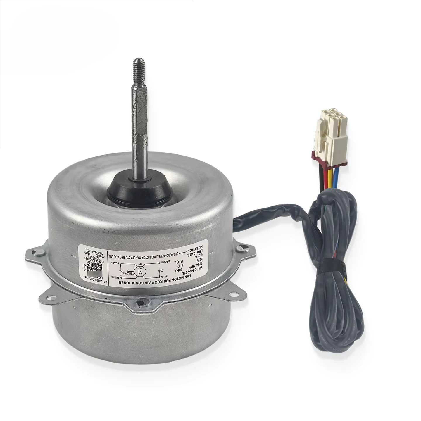 YKT-32-6-203L AC220-240V 50HZ 0.31A CCW BCL 6Ploes Metal Electric Outdoor Air Conditioner Parts Fan Motor