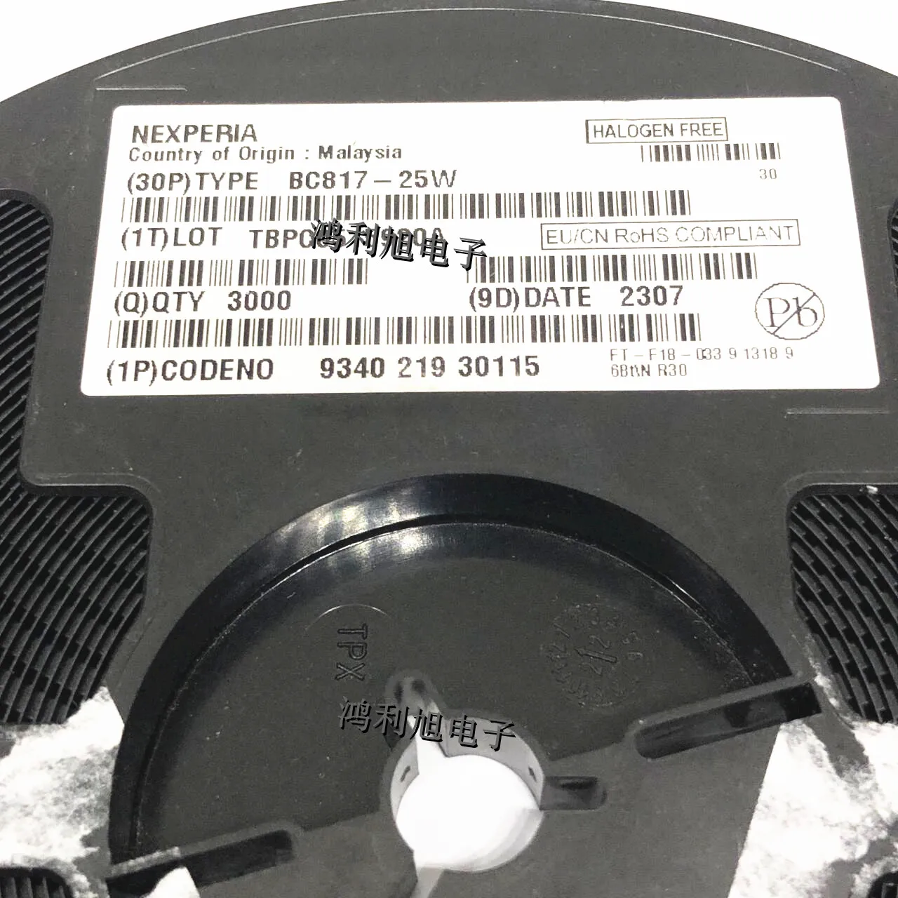 BC817-25W SOT-323-3 MARCAÇÃO 6Bt Trans GP BJT NPN 45V 0.5A 200mW, 3-Pin Temperatura de Operação:- 65 C-+ 150 C, 200pcs por lote