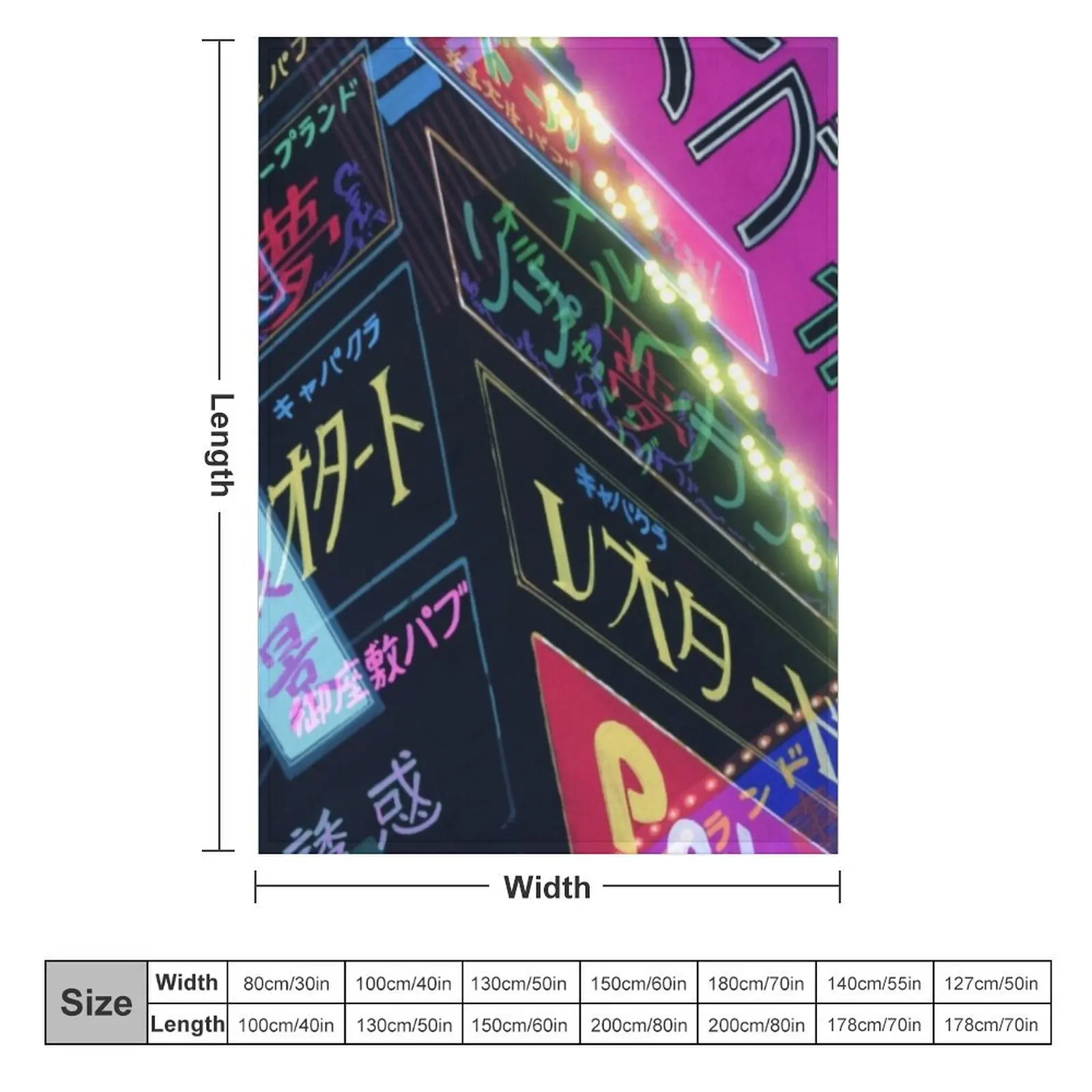 Wicked City Lights Throw Blanket Travel Multi-Purpose Beautifuls Personalized Gift Blankets