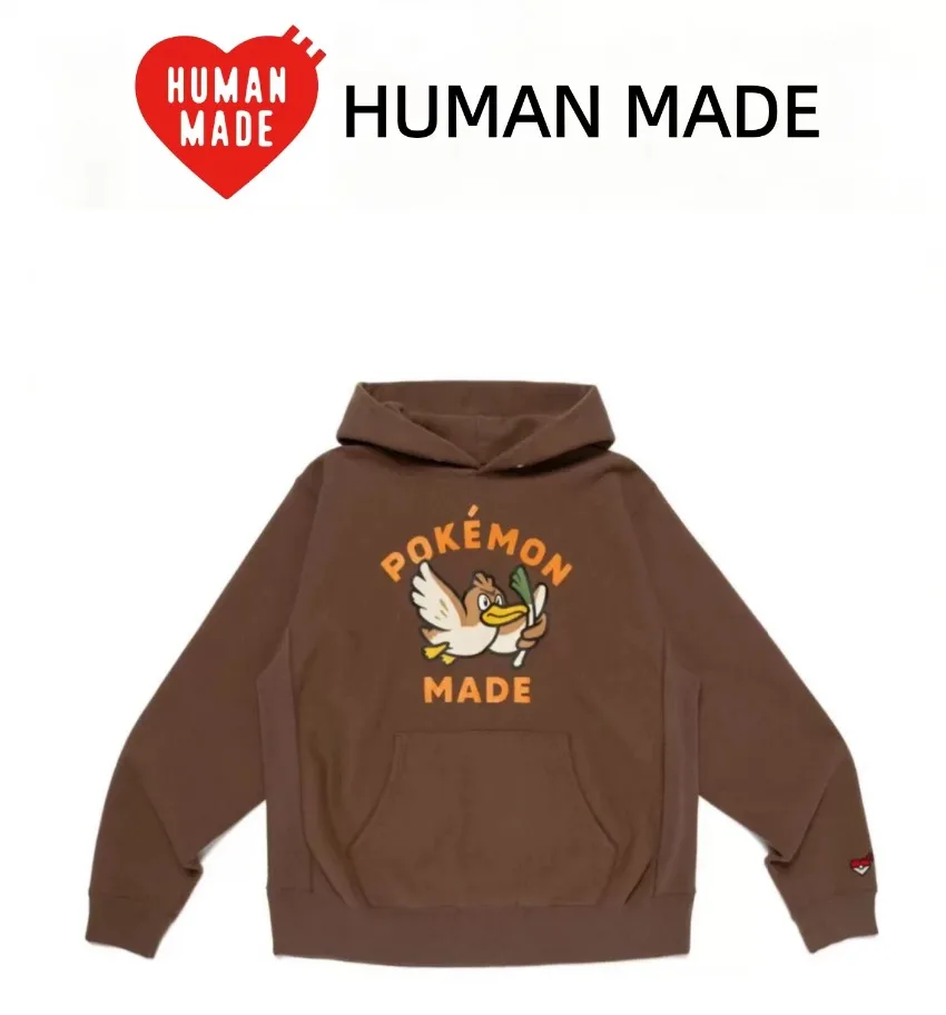 HUMAN MADE Collaboration Heavyweight Hoodie Men Women Loose Couple Graphic Print Streetwear Top