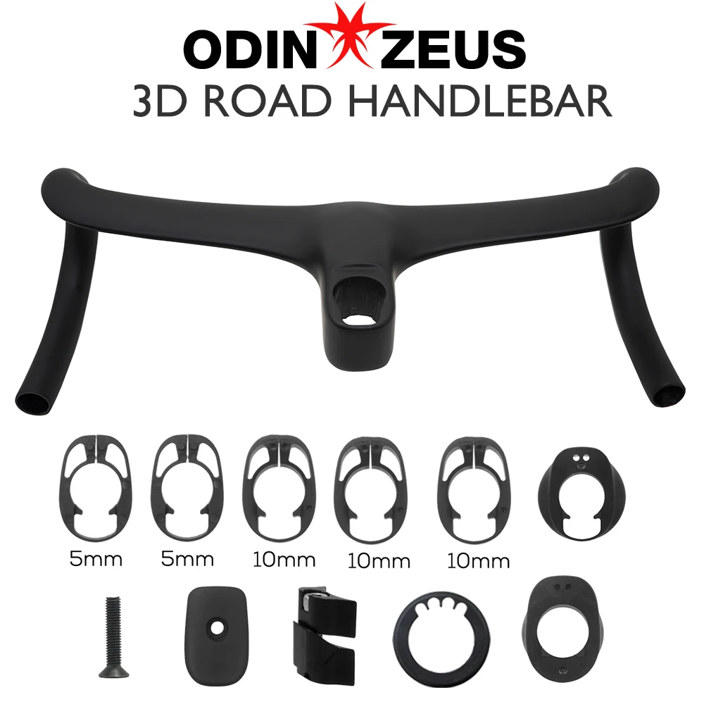 

T4 ULTRA Road Bike Full Carbon Fiber Internal Cable Integrated Bicycle Handlebar Cockpit For 360mm-380mm With Mount Spacers