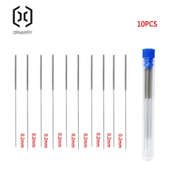 Strumento dell'ago di pulizia dell'ugello dell'acciaio inossidabile 10pcs 0.2mm 0.25mm 0.3mm 0.35mm 0.4mm punte da trapano per la stampante 3D dell'ugello V6 Par
