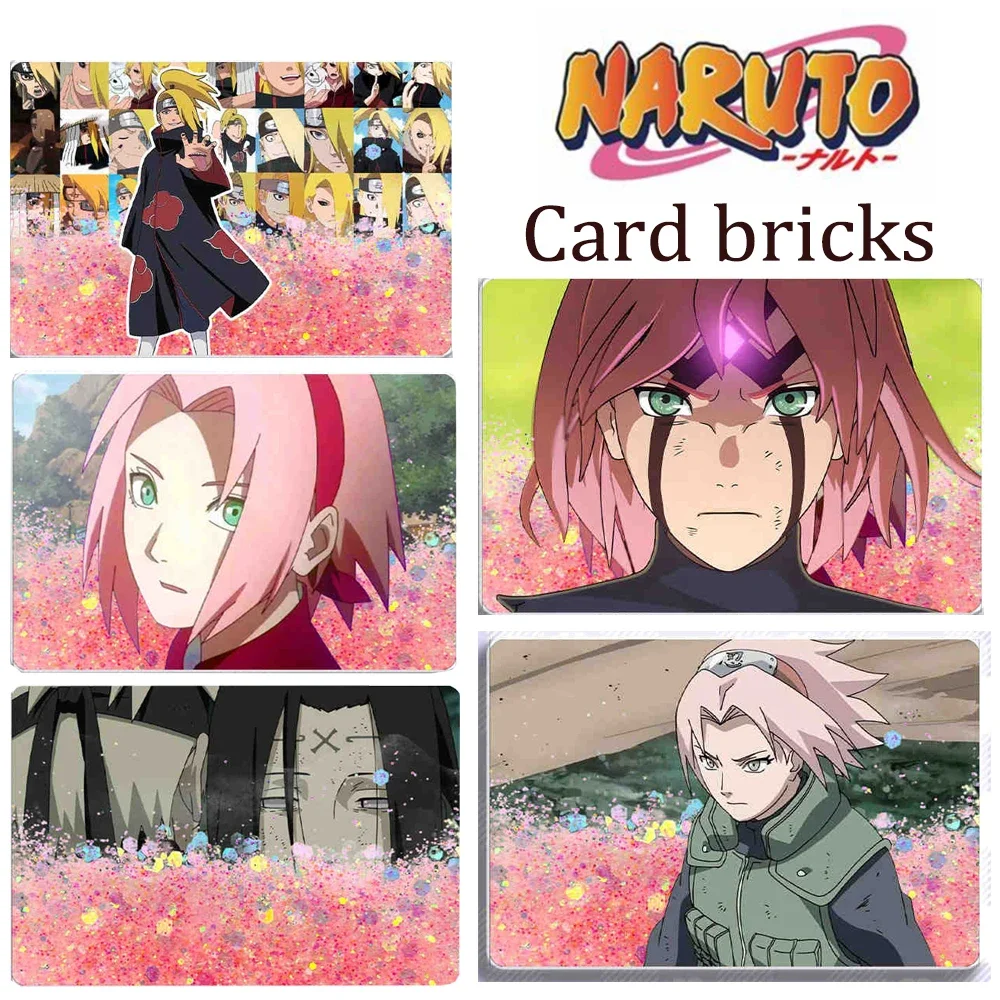 

Naruto Card brick quicksand Haruno Sakura Nishinei Xiangji Deidara Namikaze Minato collection Holiday gifts Pink quicksand