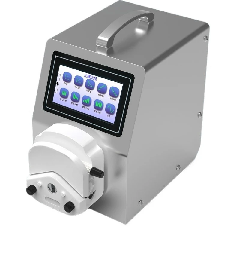 Intelligent programming peristaltic pump high precision layer experiment fluid delivery uniform addition and subtraction speed