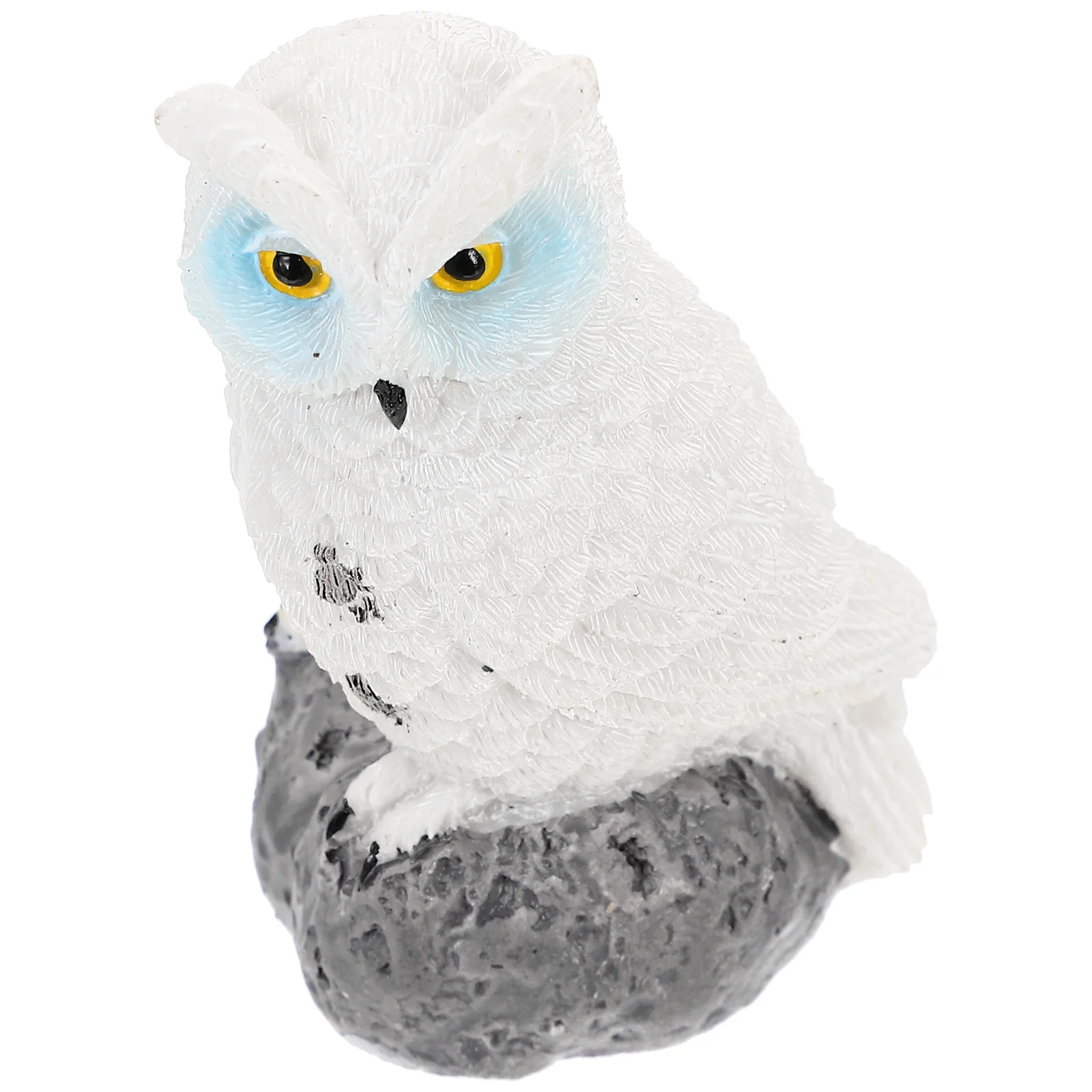 

Lifelike Owl Ornaments Resin Fake Bird Decor For Home Garden Party Kids Plaything Mini Statues Artificial Birds Decorative