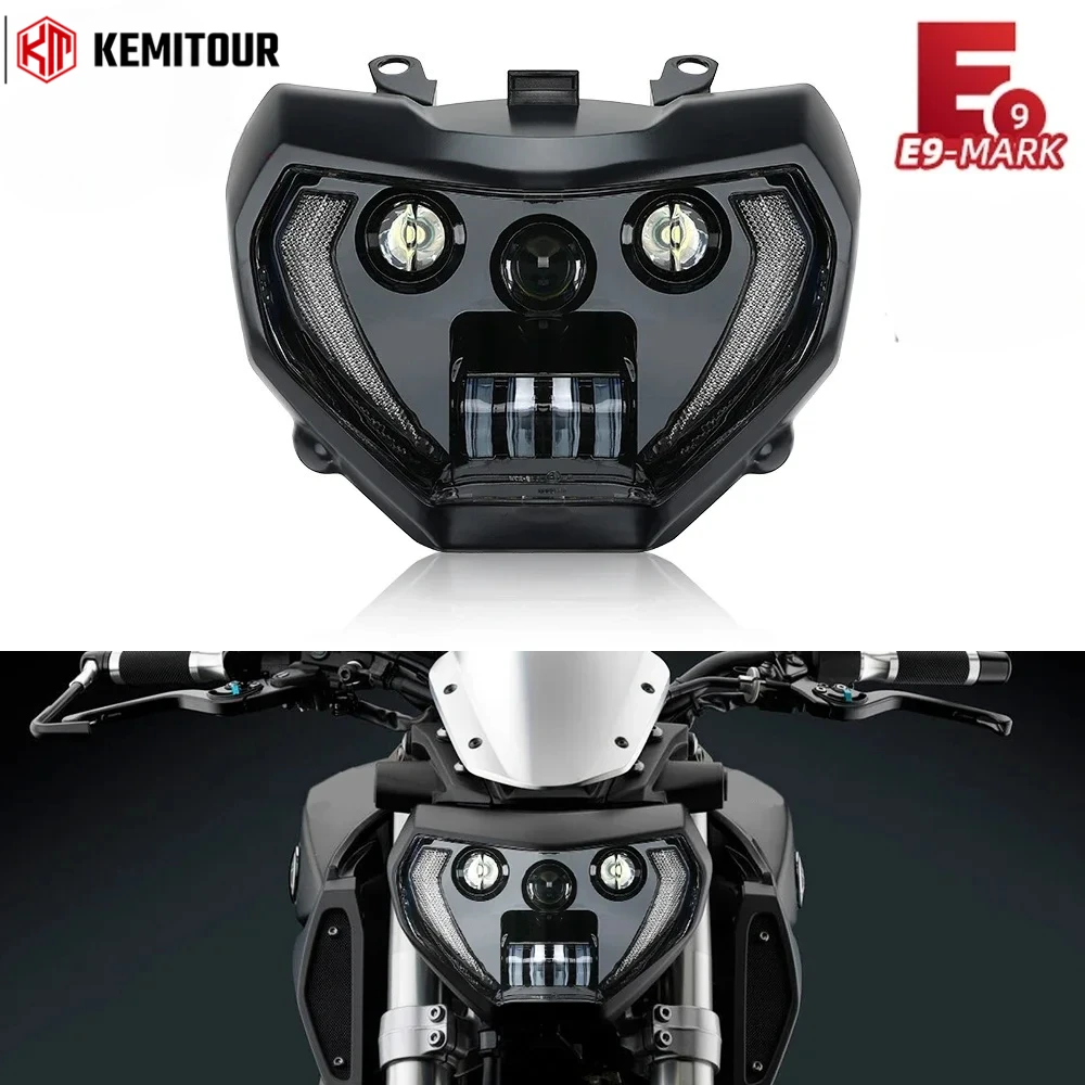 

MT07 MT09 Headlight LED Lamp turn signal light FZ07 MT07 2018 2019 For YAMAHA Headlight MT09 FZ09 2014 2015 2016 DRL MT-09 MT-07