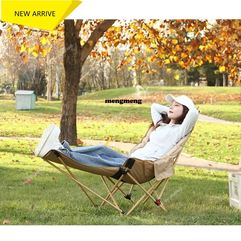 

M138 Camping Reclining Folding Chair Adults Indoor Sun Lounger Fishing Folding Chair Moon Beach Bed Sillas Plegables Furniture