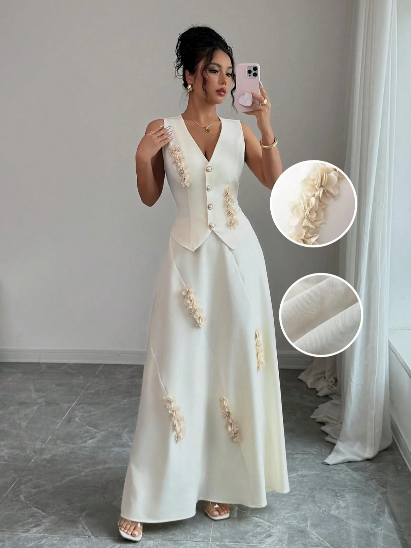 طقم فستان نسائي ضيق بدون أكمام مكون من قطعتين، صيفي أنيق عالي الخصر، تصميم أنيق ومريح للارتداء اليومي