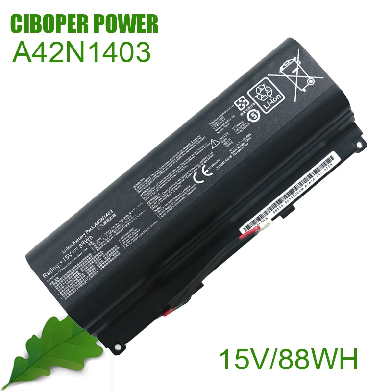 CP Laptop Battery 0B110-00340000 A42N1403 A42LM9H A42LM93 15V88Wh For ROG G751 G751JY G751JM G751JT GFX71 GFX71JY GFX71JT Series