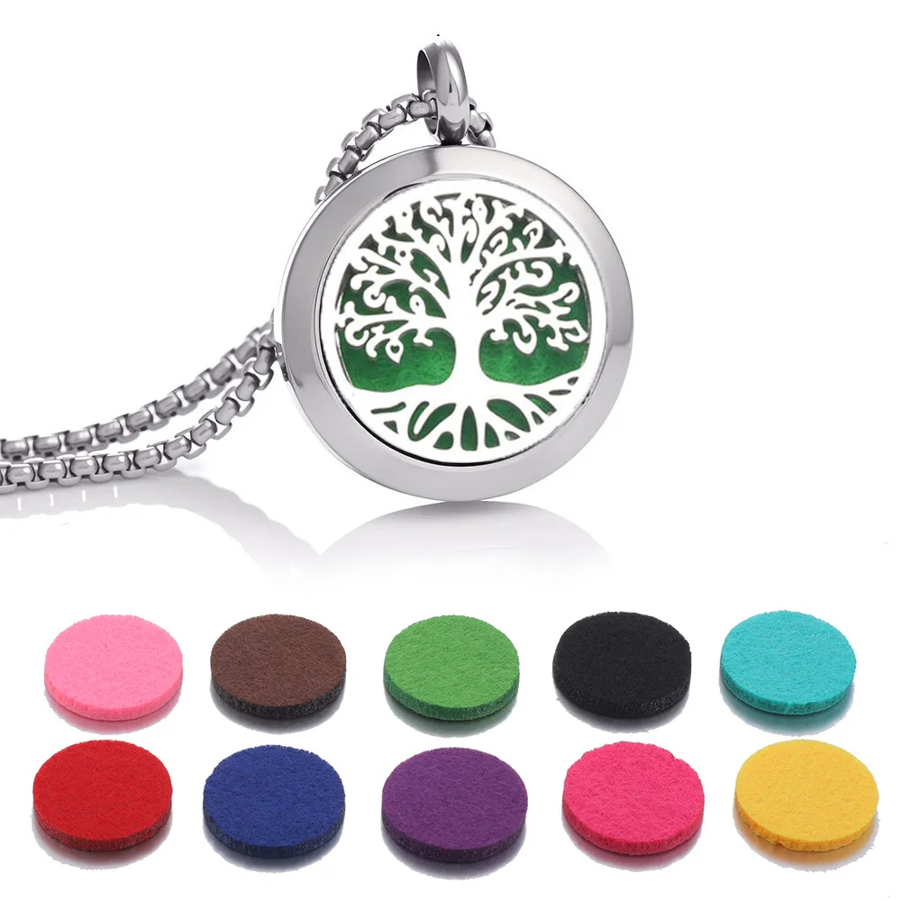 Fragrance necklace diffuser pendant 316L stainless steel perfume fragrance essential oil diffuser goddess necklace