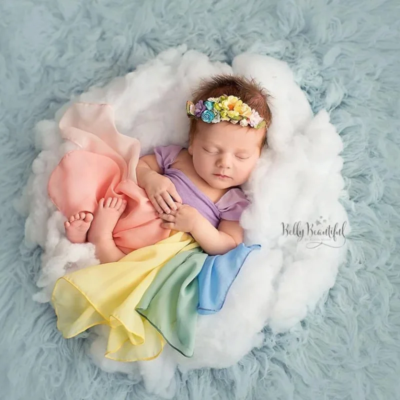 Newborn Photography Clothing Princess Dress Full Moon 100 Day Girl Baby Set Photography Clothing Infant Dress