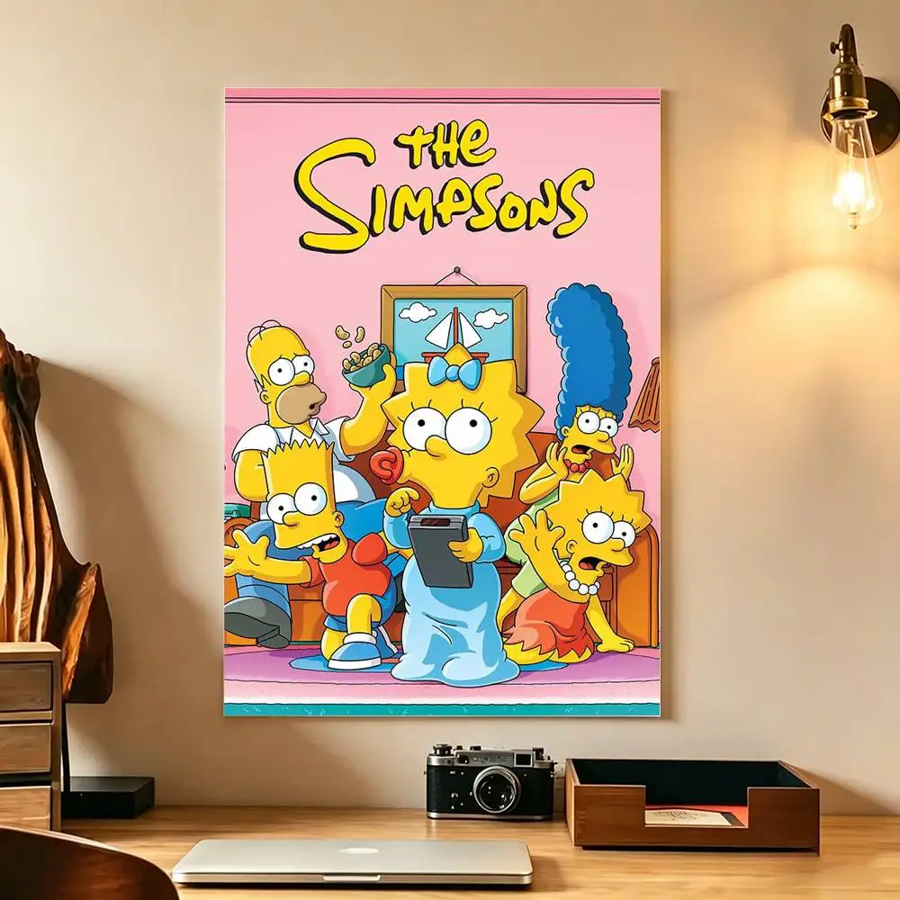 The S-Simpsons ANIME Poster High Quality Dorm Living Room Aesthetic Wall Decoration Painting Stickers Gift