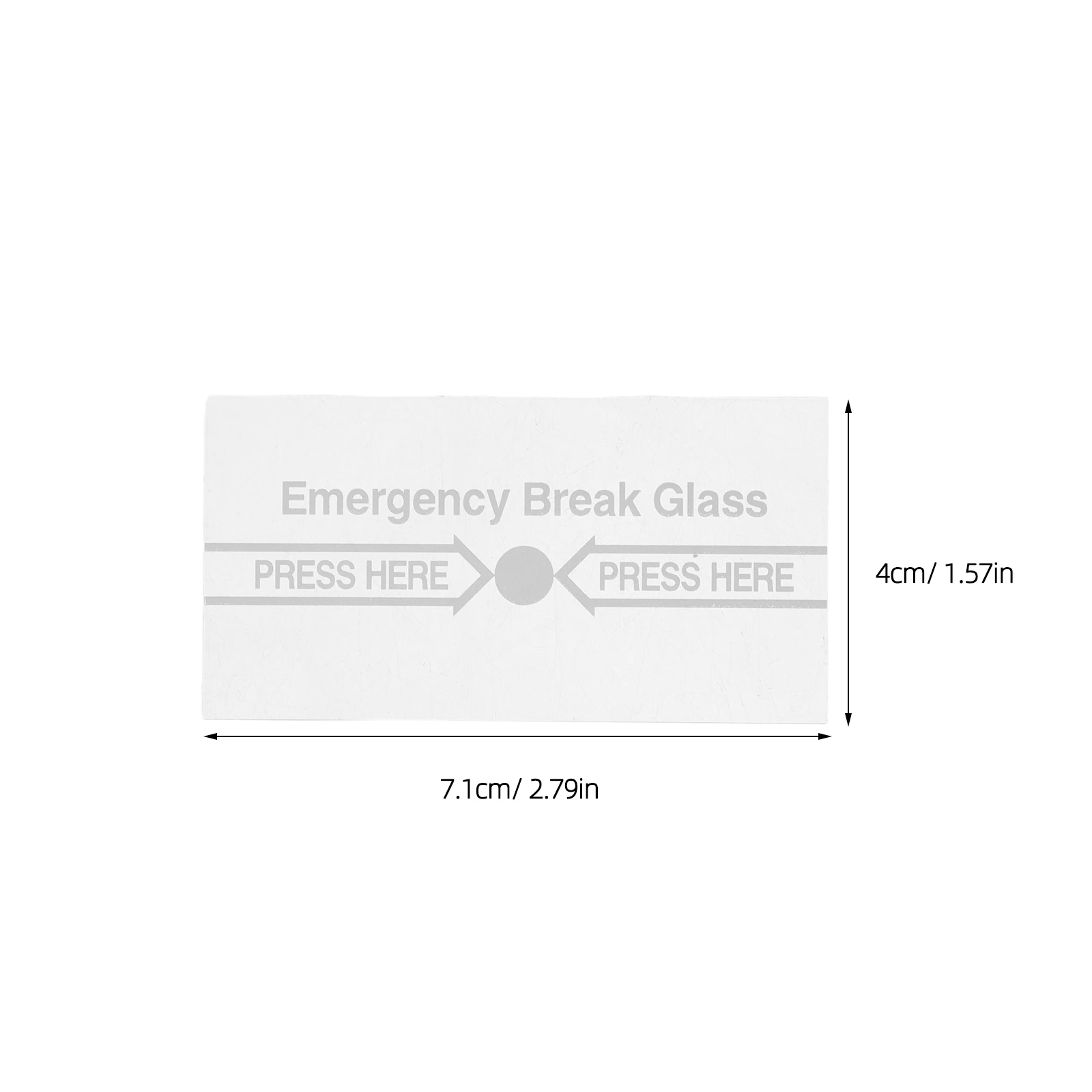 3Pcs Glass Piece for Fire Alarm Replacement - Manual Break Glass Switch Cover Panel for Emergency Security Alarm System