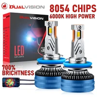 K5C H7 LED faro Canbus decodificador H4 H11 H3 H11 H8 H9 H1 HB3 9005 HB4 9006 9012 HIR2 luz de coche 8054 CSP lámpara antiniebla de haz alto y bajo