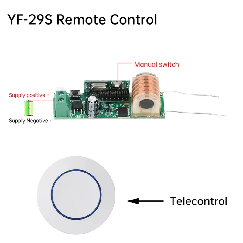 DC 4-10V Pulse Arc Igniter YF-29S แรงดันไฟฟ้าสูงไดรฟ์บอร์ดไฟแช็กอิเล็กทรอนิกส์ชุดโมดูลจุดระเบิดแพคเกจ-ABVP