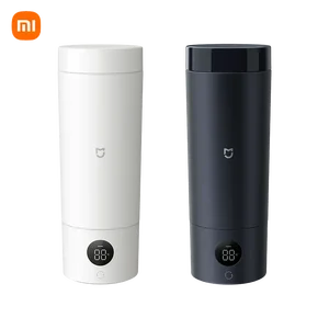 كوب تسخين كهربائي محمول شاومي-ميجيا ، 2 ترمس LED بدرجة حرارة ، 316 ستانلس ستيل ، غلاية مغلية ، قهوة سفر أفضل 12 ماكينة صنع قهوة Xiaomi - رقم 4