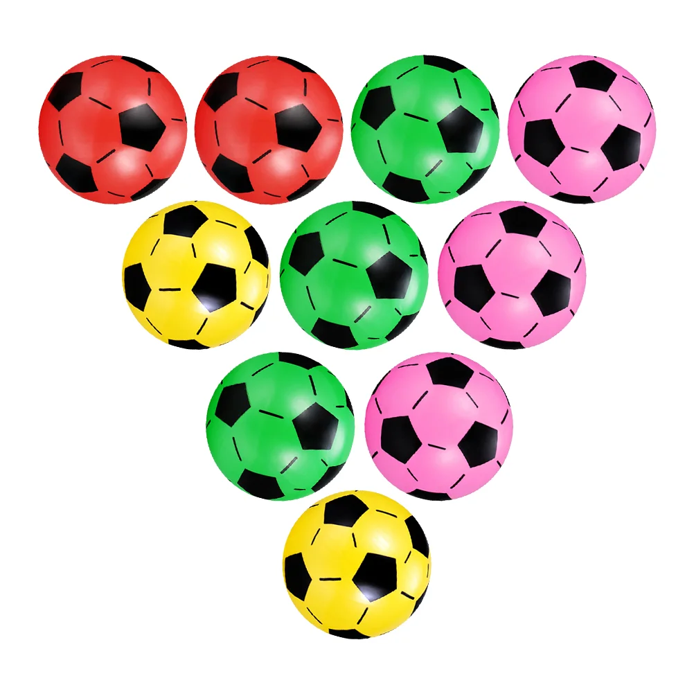 

10 Pcs Inflatable Ball Football Children Beach Swimming Pool Soccer Toys Balls Kids Camping Game