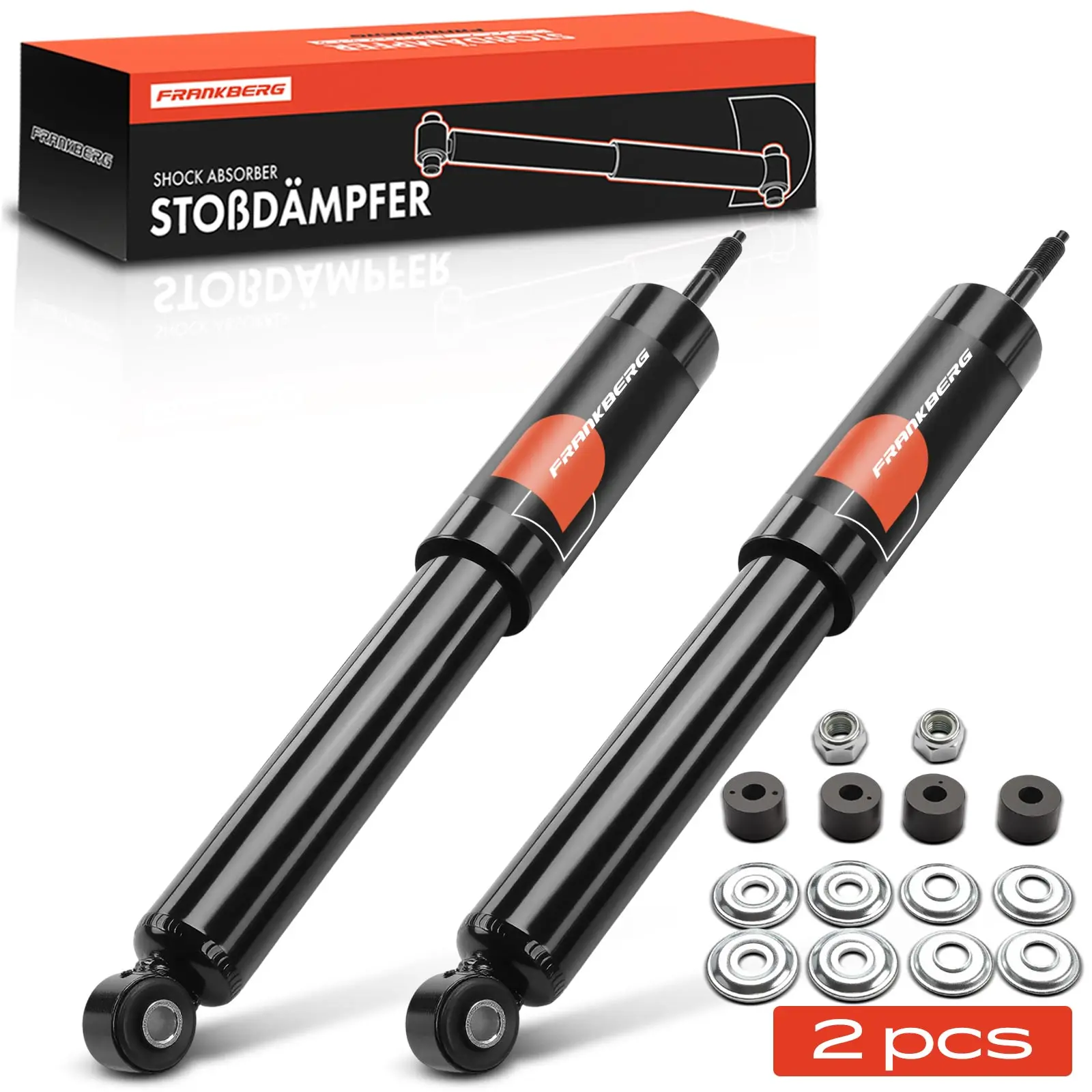 Frankberg 2x schokdemper Schokdemper Gas Achteras Links Rechts voor Austin Rover Mini 1959-2000 552019 442003 342002 442002