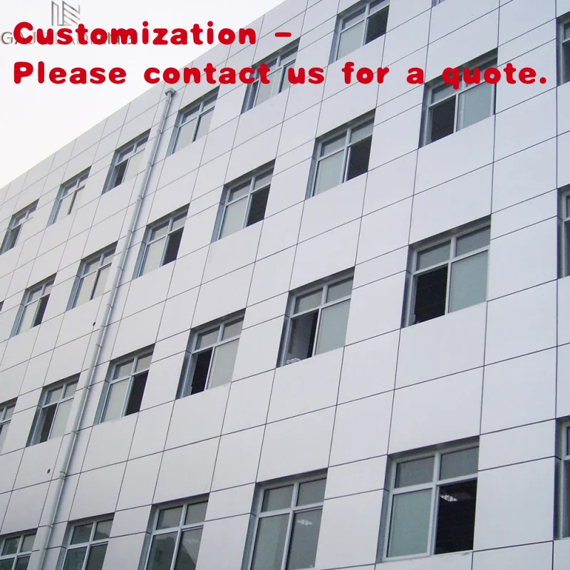 custom.GAJ Commercial Building Metallic Texture Exterior Pre-coated Fiber Cement Board Decorative Curtain Walls Panels