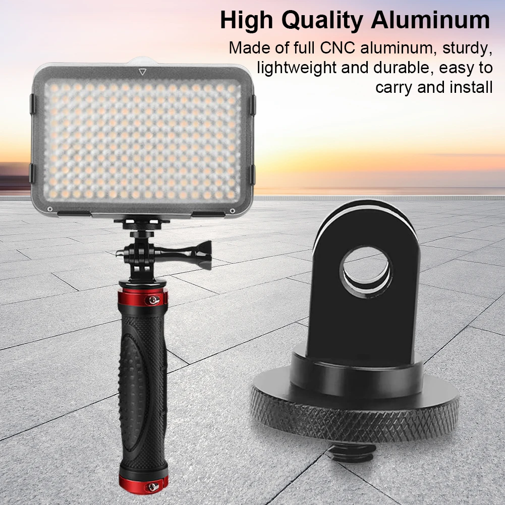 Adaptateur de trépied à vis de 1/4 pouces en alliage d'aluminium, 5 pièces, adaptateur de montage de trépied d'appareil photo pour GoPro Hero/Sony/Insta360 X3, accessoires de caméra