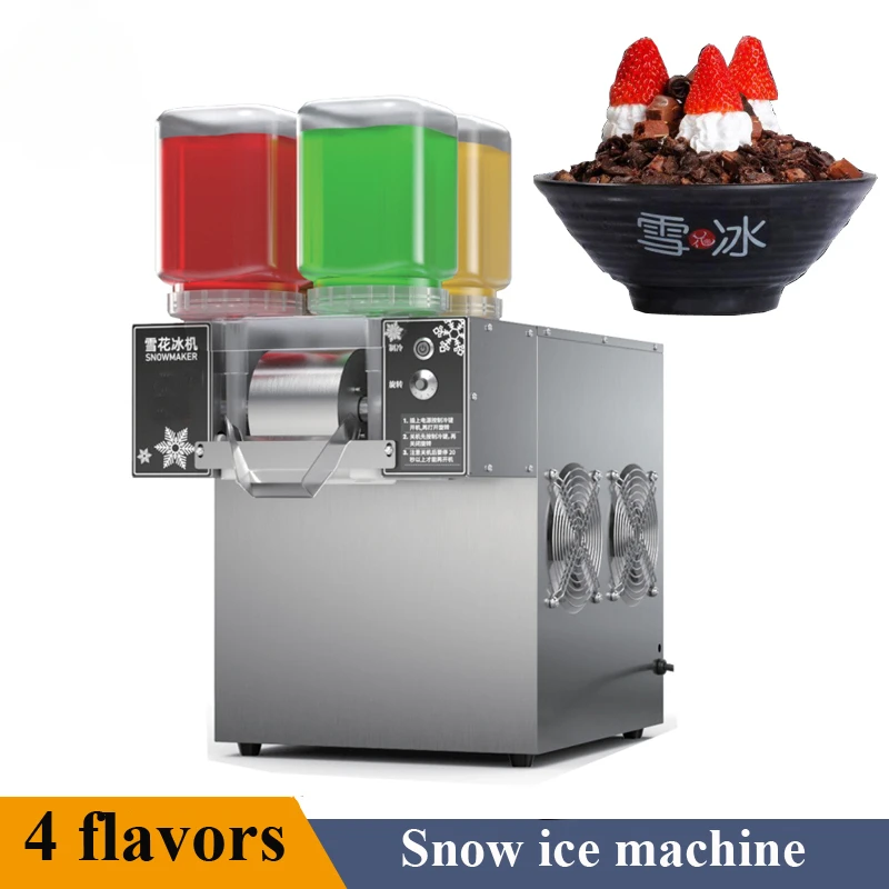 Snowflake Ice Machine Korea Bingsu Machine Mini Snow Ice Maker for Dessert Shop Cafe Small Ice Shaver Machine