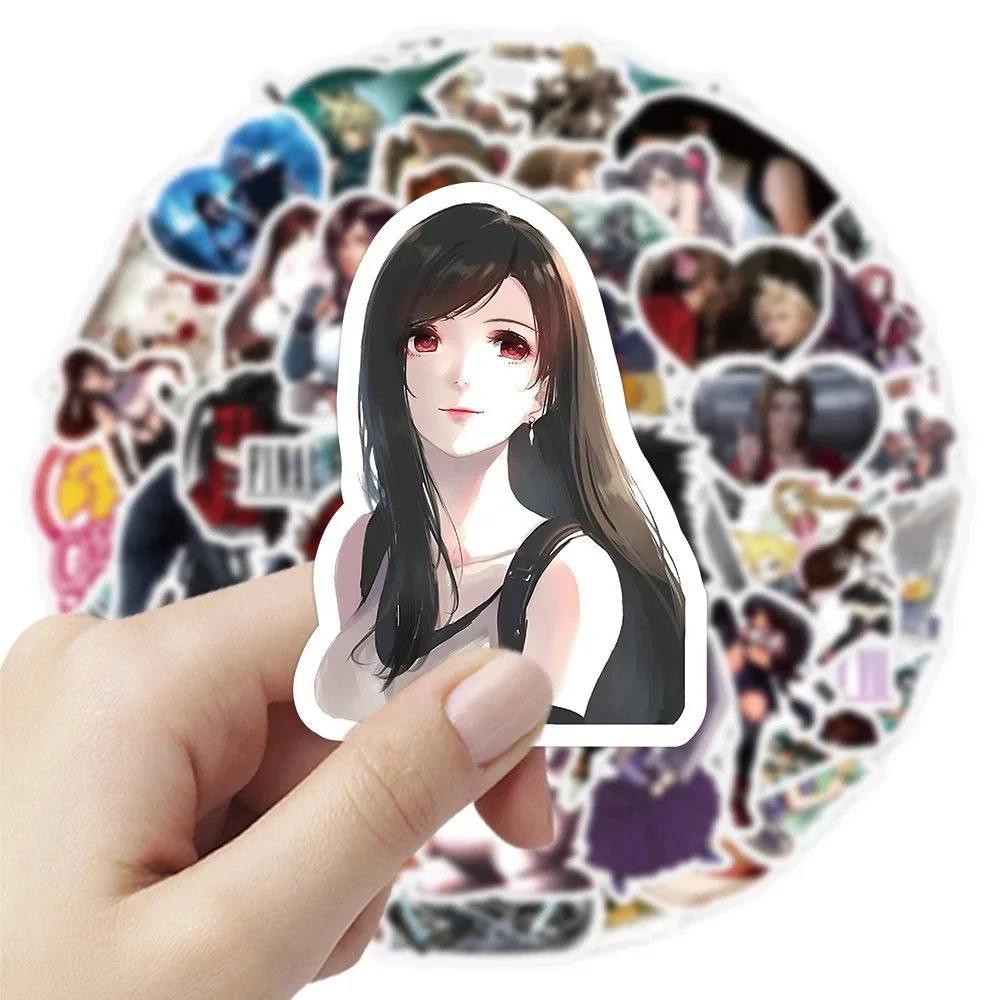 10/30/60pcs Games Final Fantasy Stickers Warrior of Light Cloud Strife Sticker Laptop Skateboard Phone Wall Aerith Tifa Decal