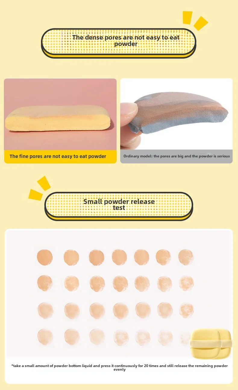 1-10 sztuk kwadratowa poduszka powietrzna Puff kosmetyczny korektor podkład gąbka poduszki na mokro i na sucho uroda uroda gąbka do makijażu