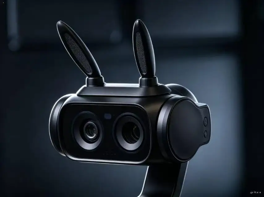 White 3D Printed Rabbit Ear Decoration For Insta360 Luna Ultra Lightweight No Block Lens Sensor Gimbal Cute Camera Decor
