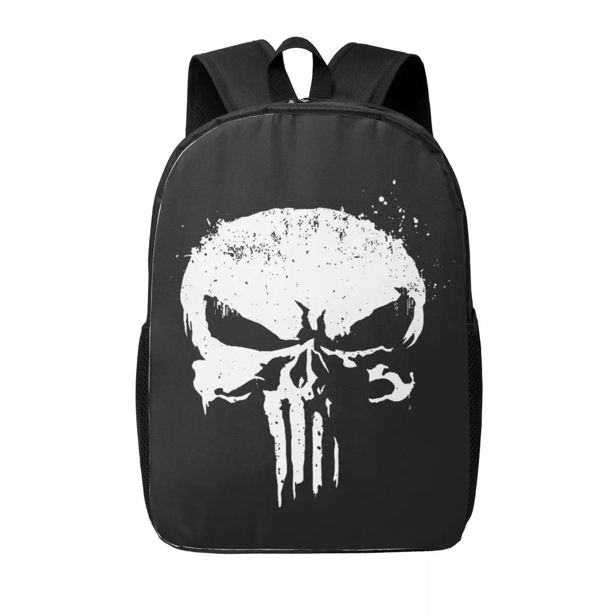 Custom Superhero Travel Backpack Women Men School Laptop Bookbag Punisher Skull College Student Daypack Bags