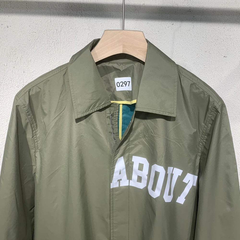 

Легкая весенне-осенняя мужская повседневная ветровка свободного покроя с воротником, тонкая верхняя одежда, молодежная городская одежда Long Sve