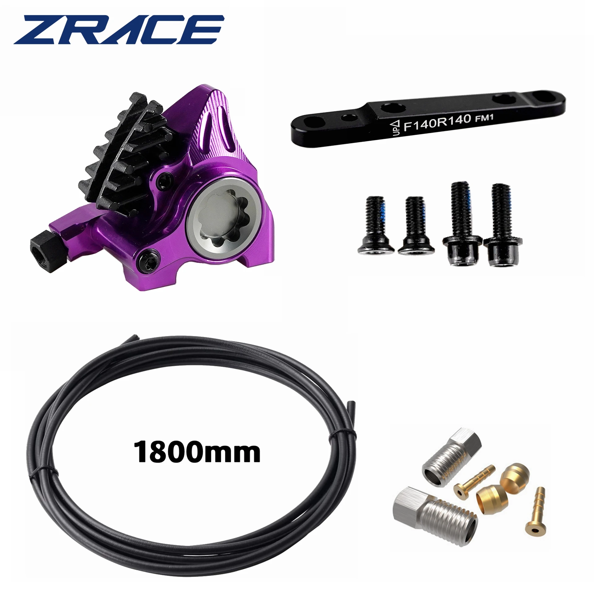 ZRACE XG Flat-Mount-Bremssattel, hydraulischer Rennrad-Bremssattel, ICE-TECH-Bremsbeläge, BMX-Rennsattel, vollständig CNC-gefräst, leichtgewichtig