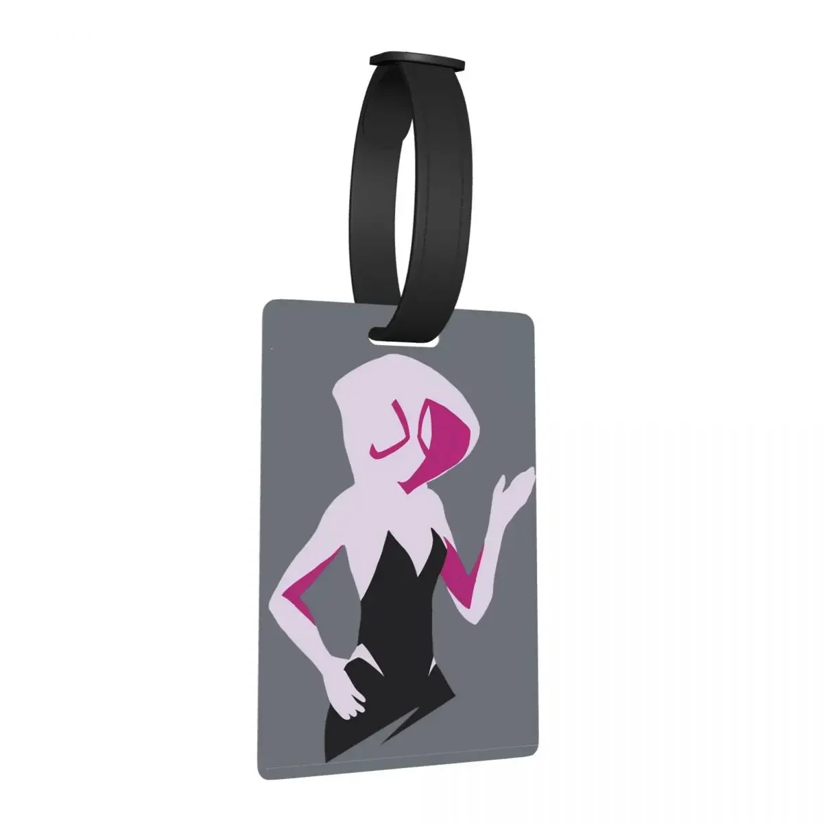 

Spider Gwen Spiderverse Luggage Tags Suitcase Accessories Travel Cute Baggage Boarding Tag Label Holder ID Name Address