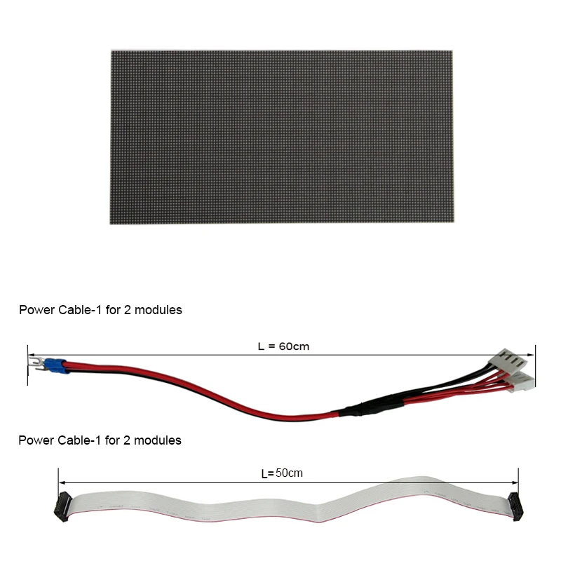 Imagem -04 - Módulo de Display Led Interno Colorido Rgb P2.5 Smd2023 Pontos 128x64 Passo de 2.5 mm 320x160 mm Melhor Preço