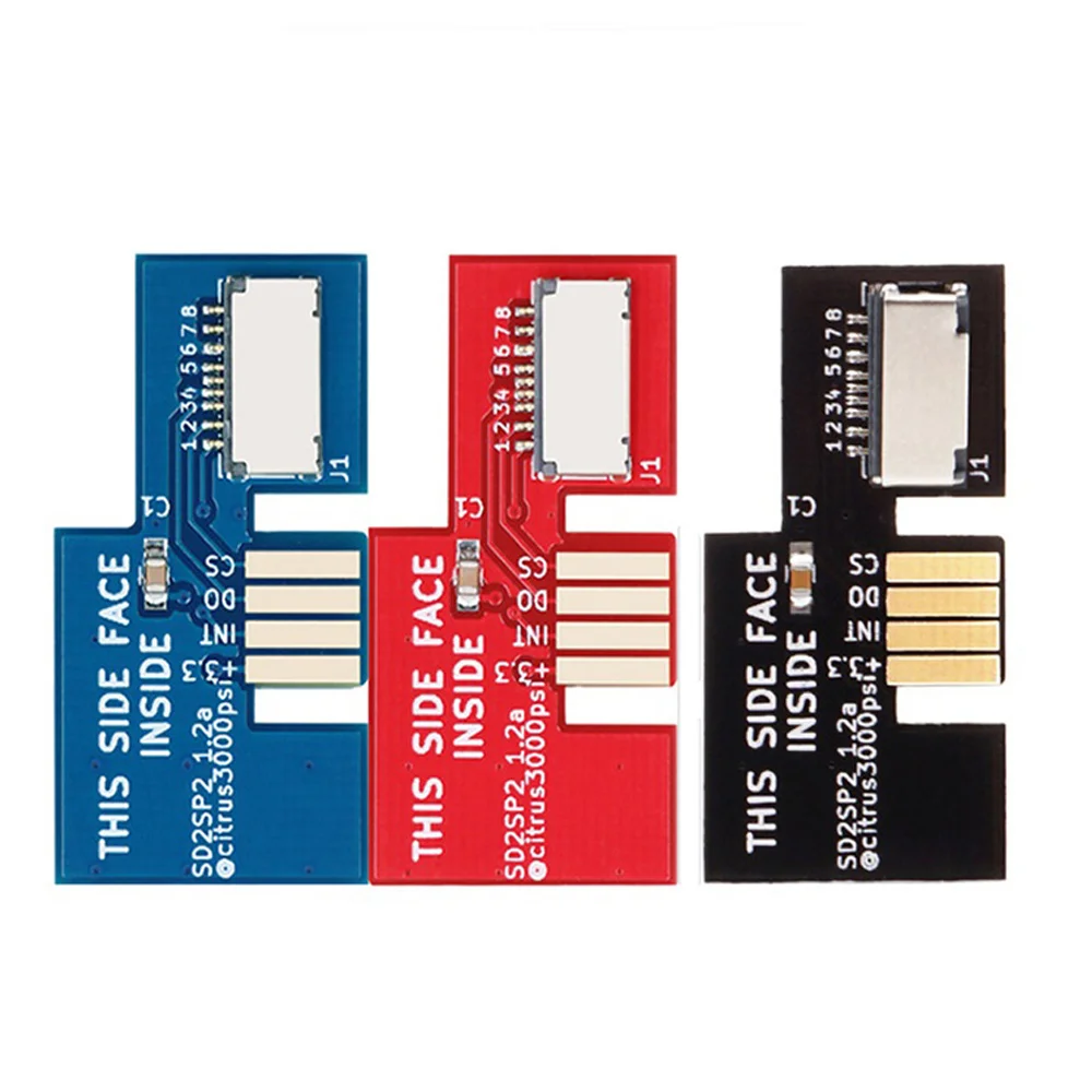 Adattatore SD2SP2 Sostituzione lettore di schede TF + Mini CD Swiss Boot Disc per Nintend Gamecube NGC NTSC, PALJAS blu