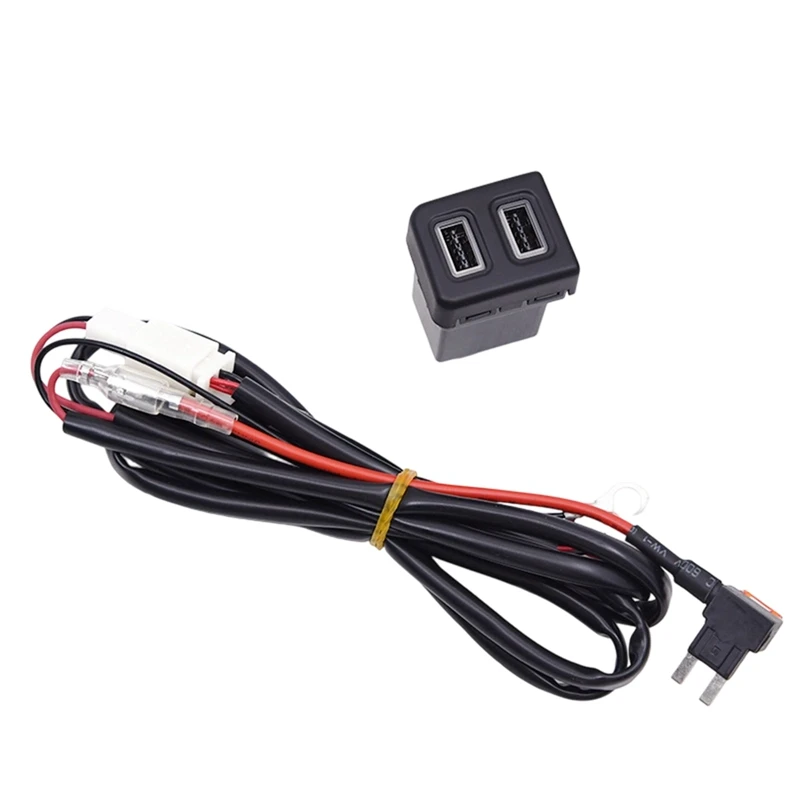 Super Sale Car Dual USB QC3.0 Fast Charger Socket Phone Charging Outlet Power Adapter for VW Multivan T5