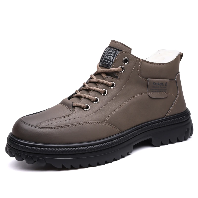 

Men's Snow Boots Are Anti Slip Wear-resistant Simple and Versatile Outdoor Travel Shoes