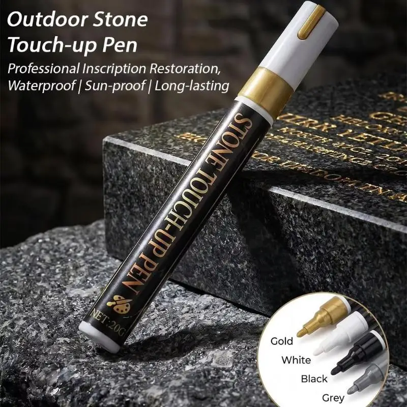 Stylo marqueur durable pour pierres tombales, encre résistante aux intempéries pour l'art persistant sur les monuments funéraires