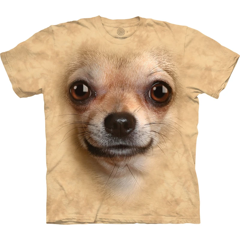 Cute Dog Face Graphics T Shirts Summer Fashion Short Sleeve Funny 3D Animals Printed T Shirt Man Casual Loose Harajuku Tees Tops