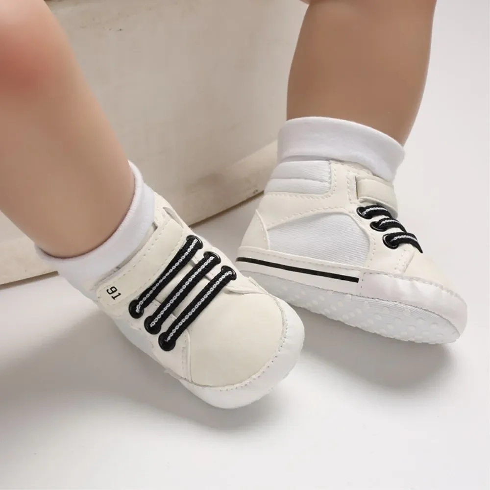 EWODOS Baby Boys Girls Sneakers Patchwork First Walkers Sports Shoes White Infant Casual Soft Sole Trainers Baby Casual Shoes