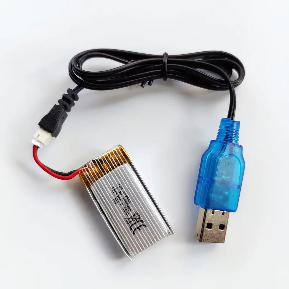 Cable cargador de enchufe USB PH2.0 de 3,7 V para 4D RC V23 Mini Drone Quadcopter RC Drone accesorios de repuesto