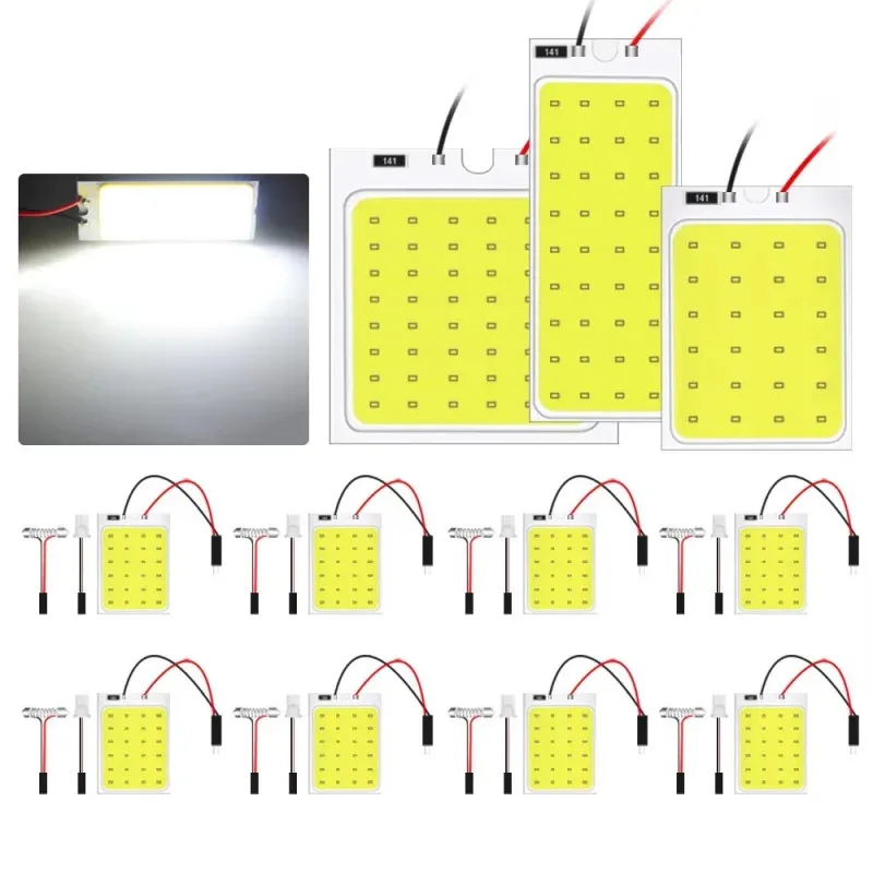1/2/3Pcs T10 W5w Cob 18SMD 24SMD 36SMD 48SMD Car Led Clearance License Panel Lamp Auto Interior Reading Bulb Trunk Festoon Light