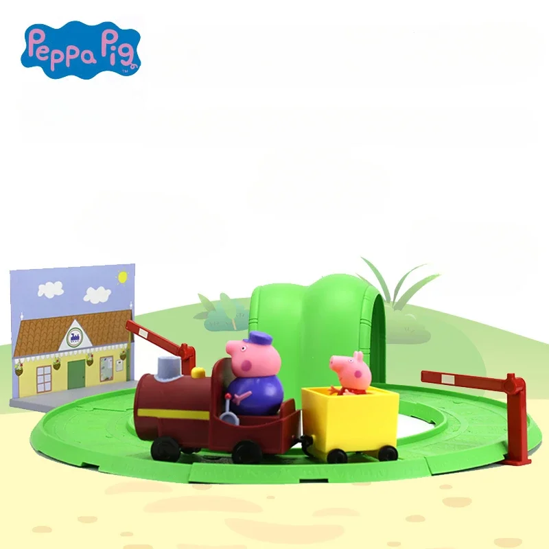 

Оригинальный комплект музыкального поезда Hasbro Peppa Pig, фигурка героя, игрушка для детей и родителей, подарок на день рождения и Рождество