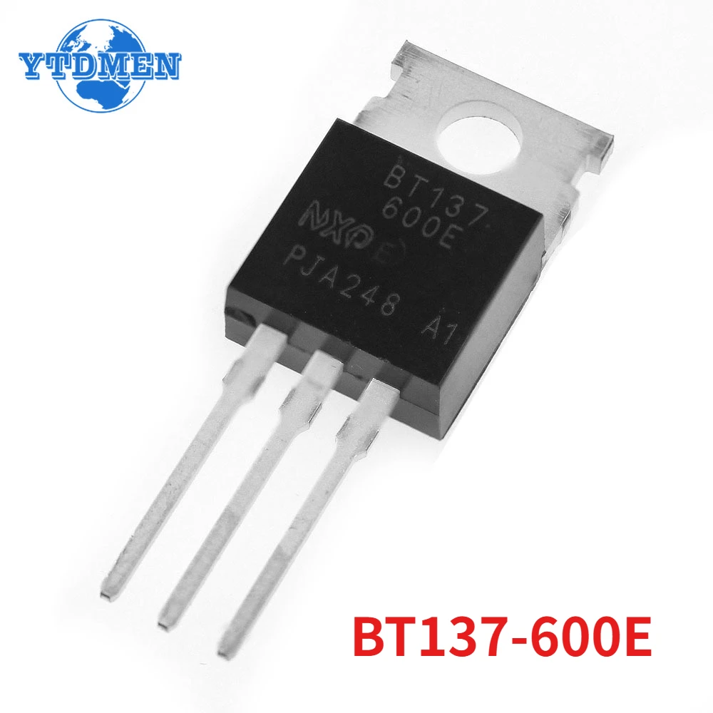 10PCS BT137-600E BT137-600 Triac Transistor TO-220 8A 600V Triacs Thyristor Electronic Component